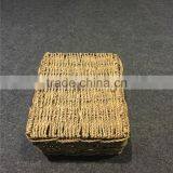 Wholesale Woven Square Custom Laundry Hemp Rope Basket thumbnail-4