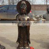 Bronze Standing Buddha Sculpture Kwan Yin Statue thumbnail-1