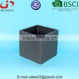 New Design Black Sand Surface Ceramic Mini Square Succulents Flower Plant Pots for Sale thumbnail-3