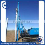 Powerful Ramming pile driver installing piles in difficult locations easy