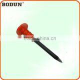 H6002 Stone Chisel With Red Rubber Handle Flat Head thumbnail-1
