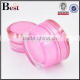 10g Cute Pink Color Mini Jar Round Shape Plastic Acrylic Mini Jar for Skin Care Products thumbnail-3
