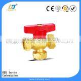 Red Handle Brass Anti-corrosion Ball Valve thumbnail-2
