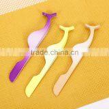 Gradient Ramp Rubber Plastic Material Multifunctional Eyelash Tweezer for Beauty Salon thumbnail-2