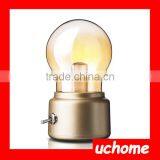 UCHOME Metal Lever Switch Bulb Lamp Rechargeable Battery Night Light USB LED Lamp thumbnail-3