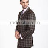 High Quality Woolen Business Suits/ Checked Italy Style Suits for Men thumbnail-2