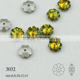 Flower Shape Multicolor Crystal Pointed Back Stone Sew on Rhinestones for Garment Accessories thumbnail-1