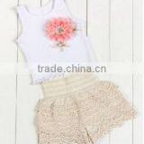 2017 High Quantity Baby Spring/summer Outfits Lace Petti Set