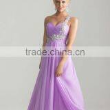 Newest v Neck One Shoulder Ladies Western Long Dress thumbnail-2