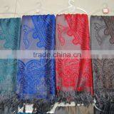2017 New Fashion Jacquard Classical Paisley Floral Viscose Pashmina Shawl thumbnail-5
