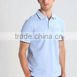 MGOO Excellent Cotton Spandex Polo Shirt Three Buttons Plain Dry Fit Golf Polo Shirts For Men thumbnail-3