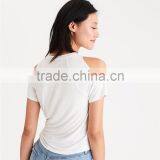 MGOO Latest Design Flora Embroidered T Shirt For Women Top Brand Raglan Sleeve Casual Wear T-shirts thumbnail-2