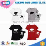 Mommy and me t Shirts Custom Printing 100% Organic Cotton T-shirts Bodysuit Wholesale thumbnail-1