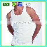 95% Cotton and 5% Spandex Mens White Vest thumbnail-1