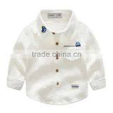 S33478W Casual Button Long-sleeved Cool Kids Baby Boy Shirt thumbnail-2