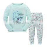 S15878A Children Cotton Long Sleeve Pajamas Printed Sleepwear thumbnail-1