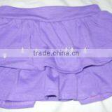 Cupcake Pageant Dresses NEW Girls Skort Tiered Skirt Toddler Girls Ruffle Lavender Cotton Skirt Solid Color Falbala Skirt thumbnail-1