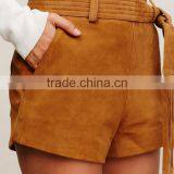 EY0592P 2016 Latest High Waisted Shorts Suede Shorts for Women thumbnail-2