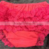 RANDOM DELIVERY ONLY Baby Girls Lace Bloomers Infant Bloomers Baby Bloomers Baby Shorts Girls Lace Ruffle Diaper Cover thumbnail-5