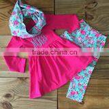 Boutique Sweet Girl Ladies Embroidered Suit With a Scarf thumbnail-1