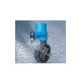 Butterfly CPVC Ball Valve Wafer Connection Electrical Actuator Operation PN1.0Mpa DIN thumbnail-1