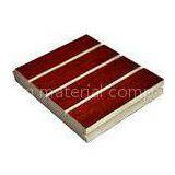 Red Wooden Grooved Acoustic Panel For Hospitals , Low Formaldehyde thumbnail-1