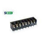 300V 15A Industrial Barrier Terminal Blocks With Right Angle Wire Inlet