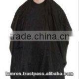 100% Polyester Fabric Black Barber Apron Hairdressing Cape thumbnail-1