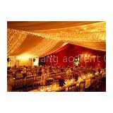 20M Width Vintage White Marquee Tents For 500 People Outdoor Wedding Event