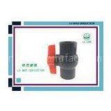 High Pressure 40MM PVC Ball Valve Normal Temperature With Butterfly Handle thumbnail-1