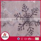 100 Polyester Christmas Snowflake Design Printed Flannel Fleece Blanket thumbnail-3