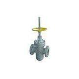 Slab Flat Cast Steel Gate Valve For Petroleum Natural Gas ( Through Conduit )