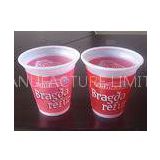White Disposable Plastic Ice Cream Cups For Yogurt 250ml 8oz 70 Degrees