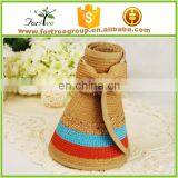 Foam Sun Visor Hats Cotton Straw Sun Visor Caps for Women thumbnail-2