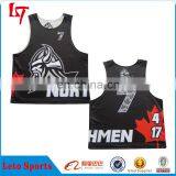 Cheap Team Usa Reversible Lacrosse Jerseys/Lacrosse Jerseys 100% Mesh Polyester/ Lacrosse Practice Jersey thumbnail-3