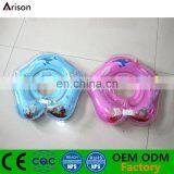 Factory stocked environmental PVC inflatable baby neck ring new-born baby bath ring with two chambers