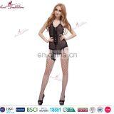 Secret Temptations Sexy Open Big Breast Babydoll Black Lace Sexy Bodysuit Women thumbnail-2