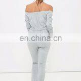 Custom off Shoulder Autumn Coat Fashion Gym Onesie for Women thumbnail-4