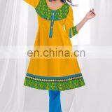 Ladies WearRayon Kurits Neck Pattern Printed Long Anarkali Kurtis & Kurtas thumbnail-1