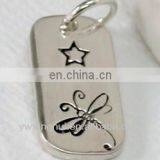 2015 popular fashion metal metal blank name tags