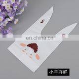 AL001158 Cute Rabbit Plastic Gift Package Bag For Cookies Cake Candy Goodies Soap 6 Style Available MOQ 100 PCS thumbnail-2