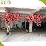 Wedding Pink 200 Cm Height Wood Material Artificial Cherry Blossom Tree thumbnail-2