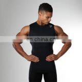 Custom Logo Wholesale 100%Polyester Cotton Printing Design Bodybuilding Fitness Mens Gym Men Tank Tops thumbnail-3