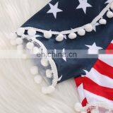 Toddler Kids 2pcs Sleeveless Vest Top + Striped Stars Shorts Pants Set Baby Clothes Outfits Clothing Set thumbnail-3