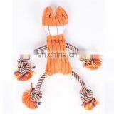 Pink Flamingo Dog Bite Toy Large Size Squeaky Plush Toys for Dog thumbnail-2