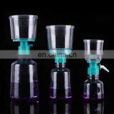 Tissue Culture Media Vacuum Filter Bottle Vacuum Plastic Top Filter Pvdf Filtration System