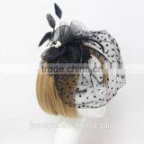 New Design Millinery Supplies Fascinator Hat With Veil thumbnail-2