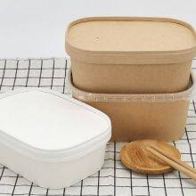 China Manufacturer Custom 64 oz Paper Food Container Disposable Deli Container thumbnail-1