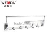 Wesda 90 Degree Rotation Hotel Bathroom Tmetal Towel Shelf Wall Hook 2028 thumbnail-2