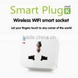 2200W Power Rating AC 90-256V Smart WIFI Socket With Smart Phone Android & IOS APP for Remote Control Electricity Cut-off And Re